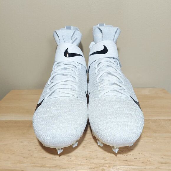 Nike Alpha Menace Elite 2 Flyknit Football Cleats White AO3374-101 Men's Size 10 - Picture 2 of 7